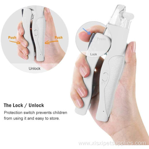 Pet Nail Clippers LED light with nail file